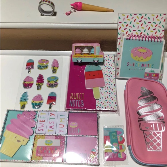 HTF Target Dollar Spot Stationery set - Ice Cream - Picture 4 of 6
